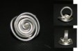 Anillo de estaño con base de esmalte (espiral)